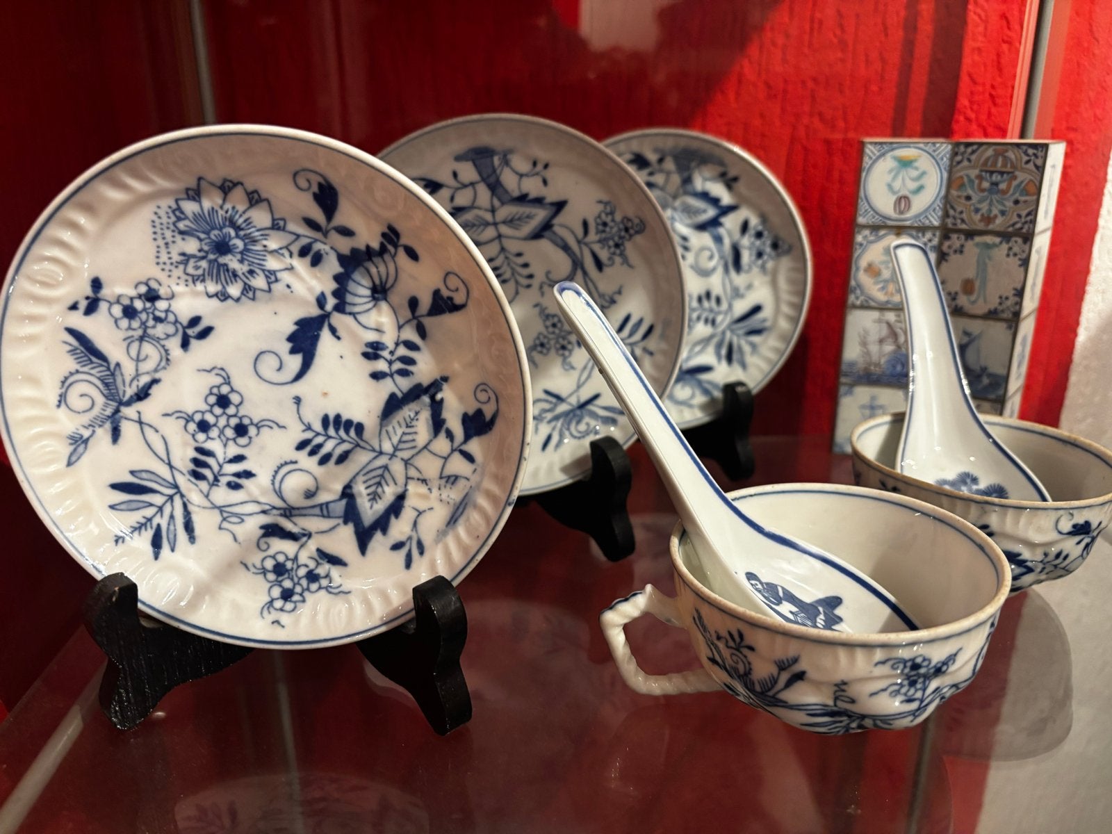 Antiek Delfts Blauw Servies Zwiebelmuster, Ophalen