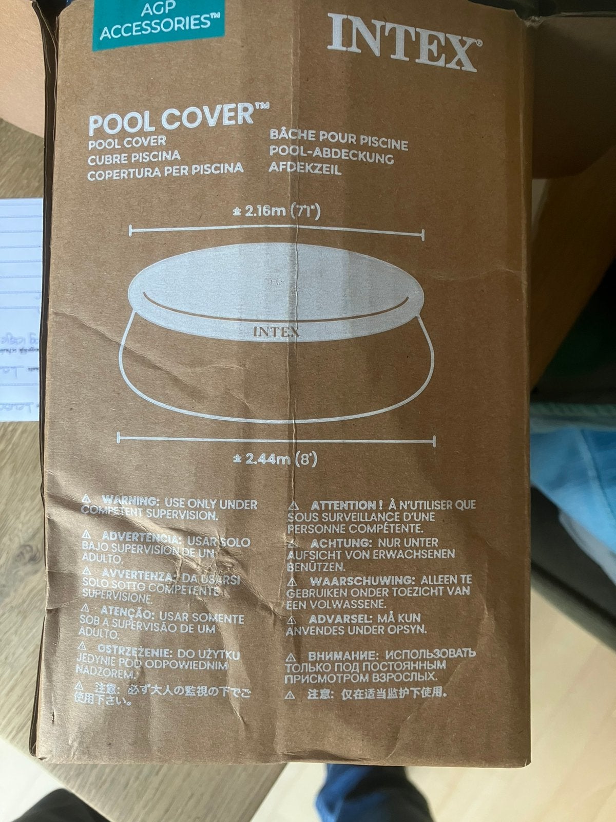 Pool cover dekzijl zwembad, Ophalen, Minder dan 80 cm, Nieuw, Minder dan 200 cm