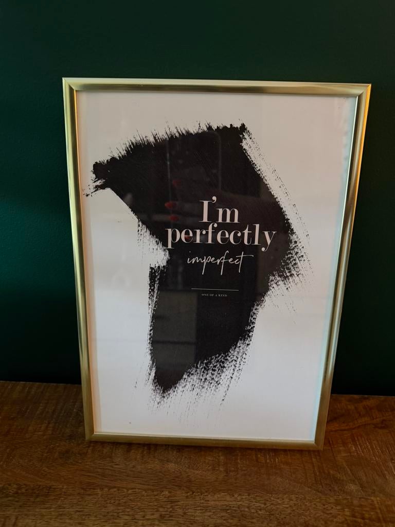 Fotolijst met poster desenio, Minder dan 50 cm, Metaal of Aluminium, Ophalen of Verzenden, Zo goed als nieuw