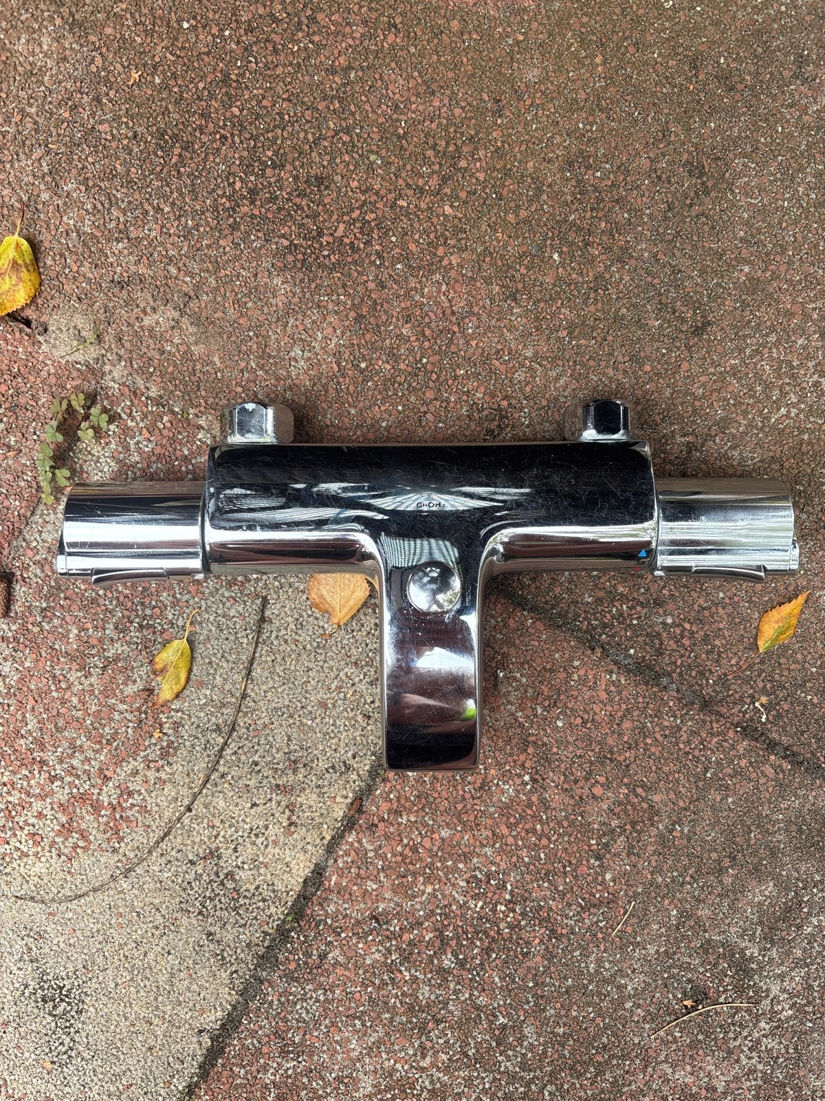 Grohe Badkraan met Douchekop Aansluiting 15 cm, Ophalen of Verzenden, Gebruikt, Chroom, Kraan