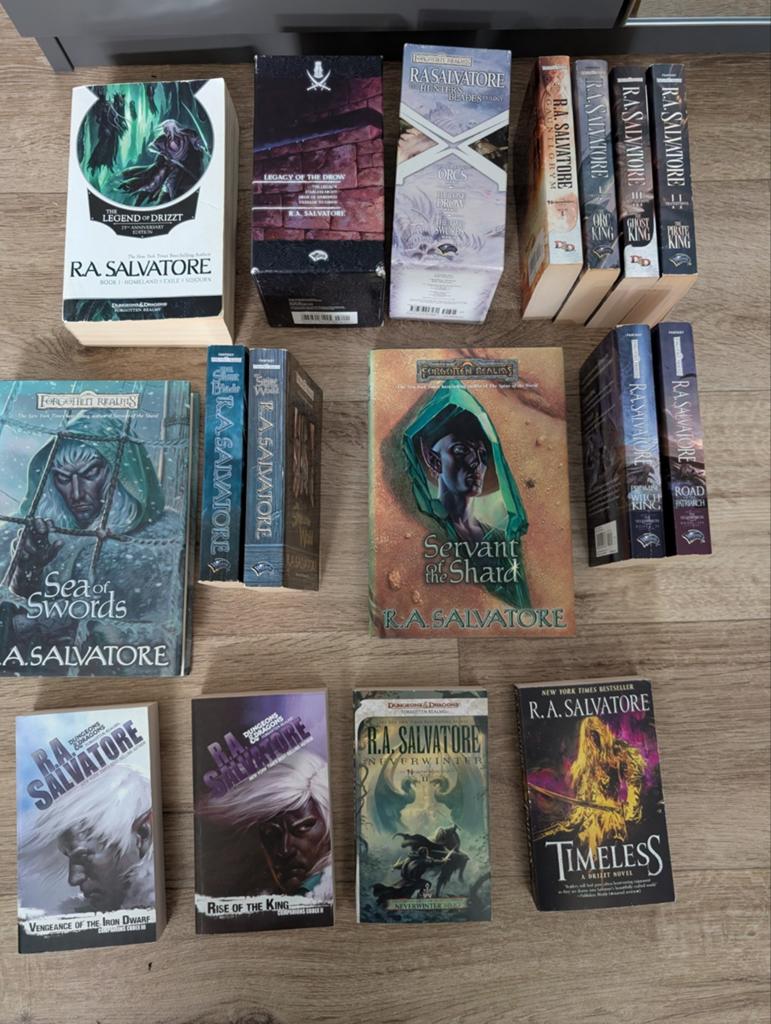 R.A. Salvatore Fantasy Boeken Collectie, Forgotten Realms, Boeken, Ophalen of Verzenden, Gelezen, R.A. Salvatore