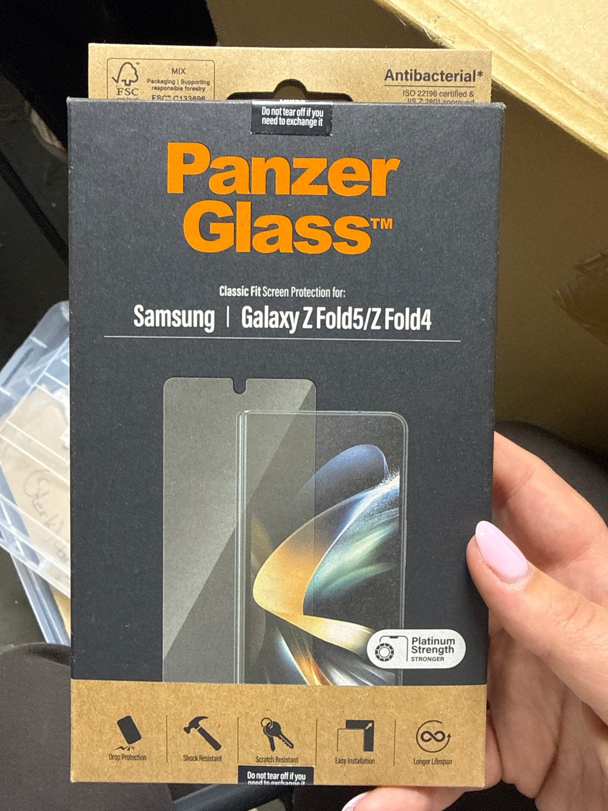 PanzerGlass Screenprotector Samsung Galaxy Z Fold5/Z Fold4, Ophalen of Verzenden, Nieuw, Bescherming, Samsung