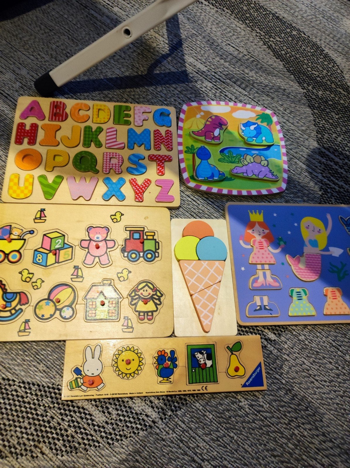 11 houten puzzels voor kinderen - Educatief en leuk, 2 tot 4 jaar, Gebruikt, Ophalen of Verzenden, Van hout