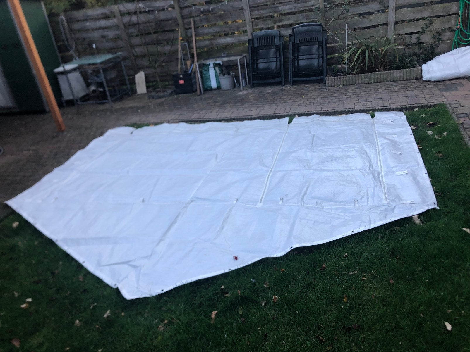 Partytent zijwanden 2x 4 meter, Ophalen of Verzenden, Gebruikt