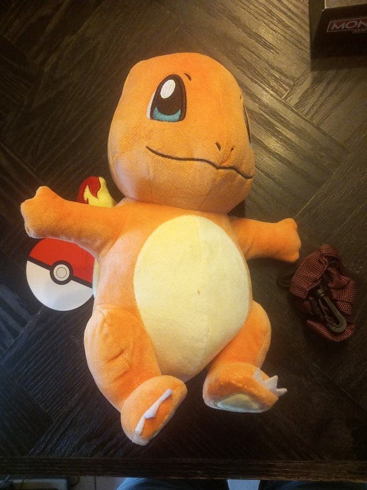 Charmander Pokémon knuffel rugzak met rits, Oranje, Overige merken, Overige typen, Ophalen of Verzenden