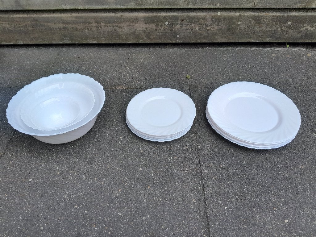 Ontbijtservies, Gebruikt, Overige typen, Ophalen of Verzenden, Glas