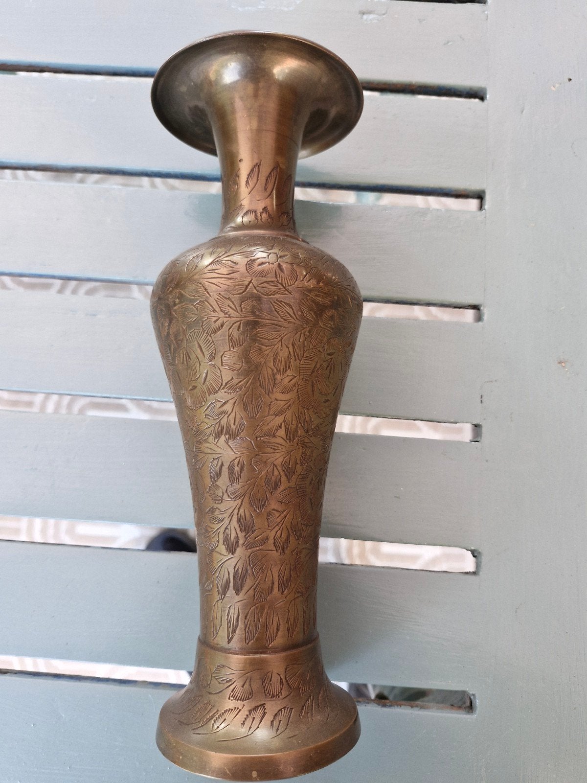 vintage Indiase messing vaas, Ophalen of Verzenden