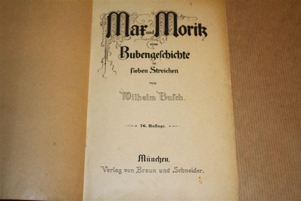 Max und Moritz. Eine Bubengeschichte., Ophalen of Verzenden, Gelezen, Europa
