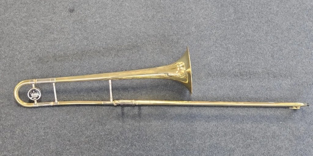 King 606 Bb Tenor Trombone, Muziek en Instrumenten, Blaasinstrumenten | Trombones, Ophalen, Gebruikt, Tenor