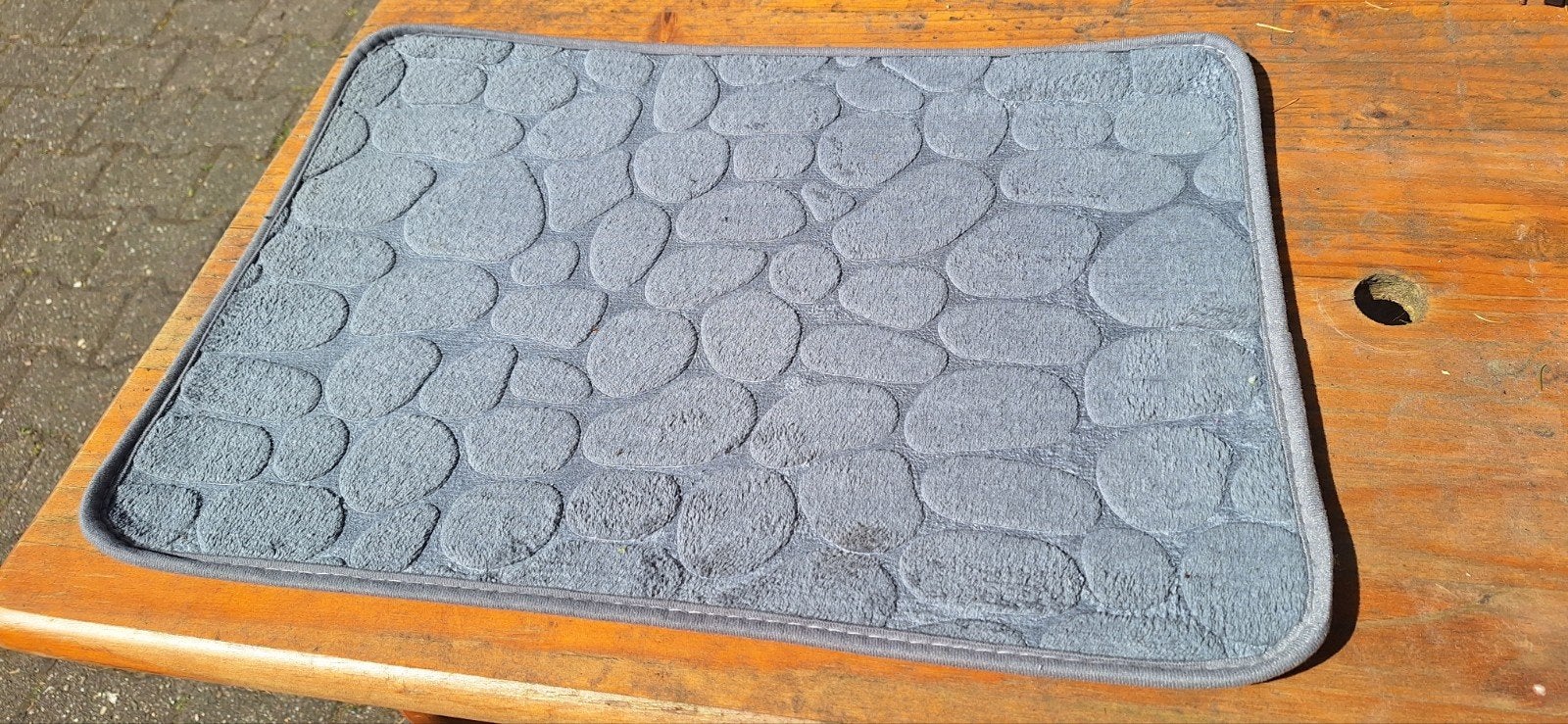 Comfortabele grijze badmat, Ophalen of Verzenden, Nieuw, Grijs, Badmat