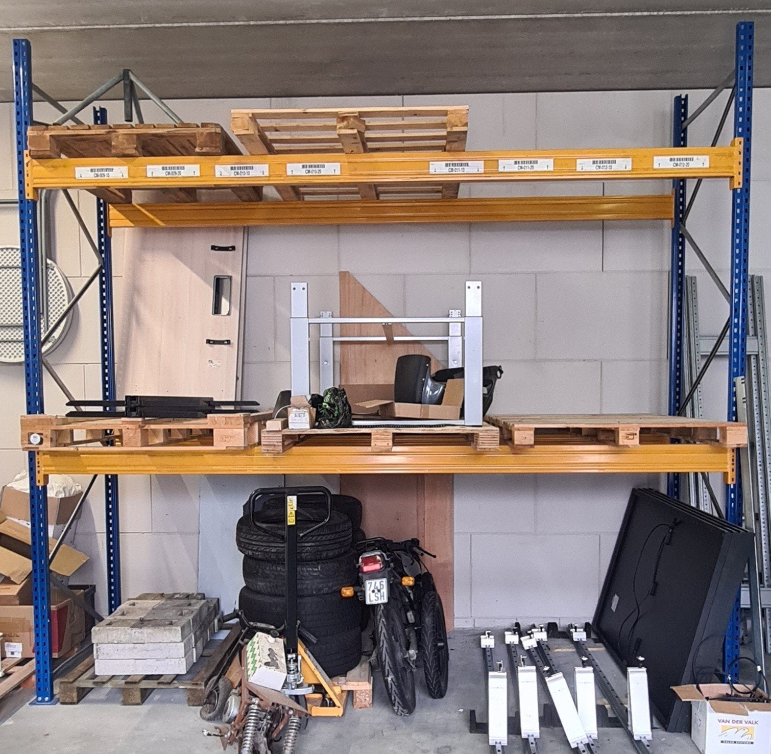 Stevige magazijnstelling - palletstelling, Zakelijke goederen, Kantoor en Winkelinrichting | Magazijn, Stelling en Opslag, Ophalen