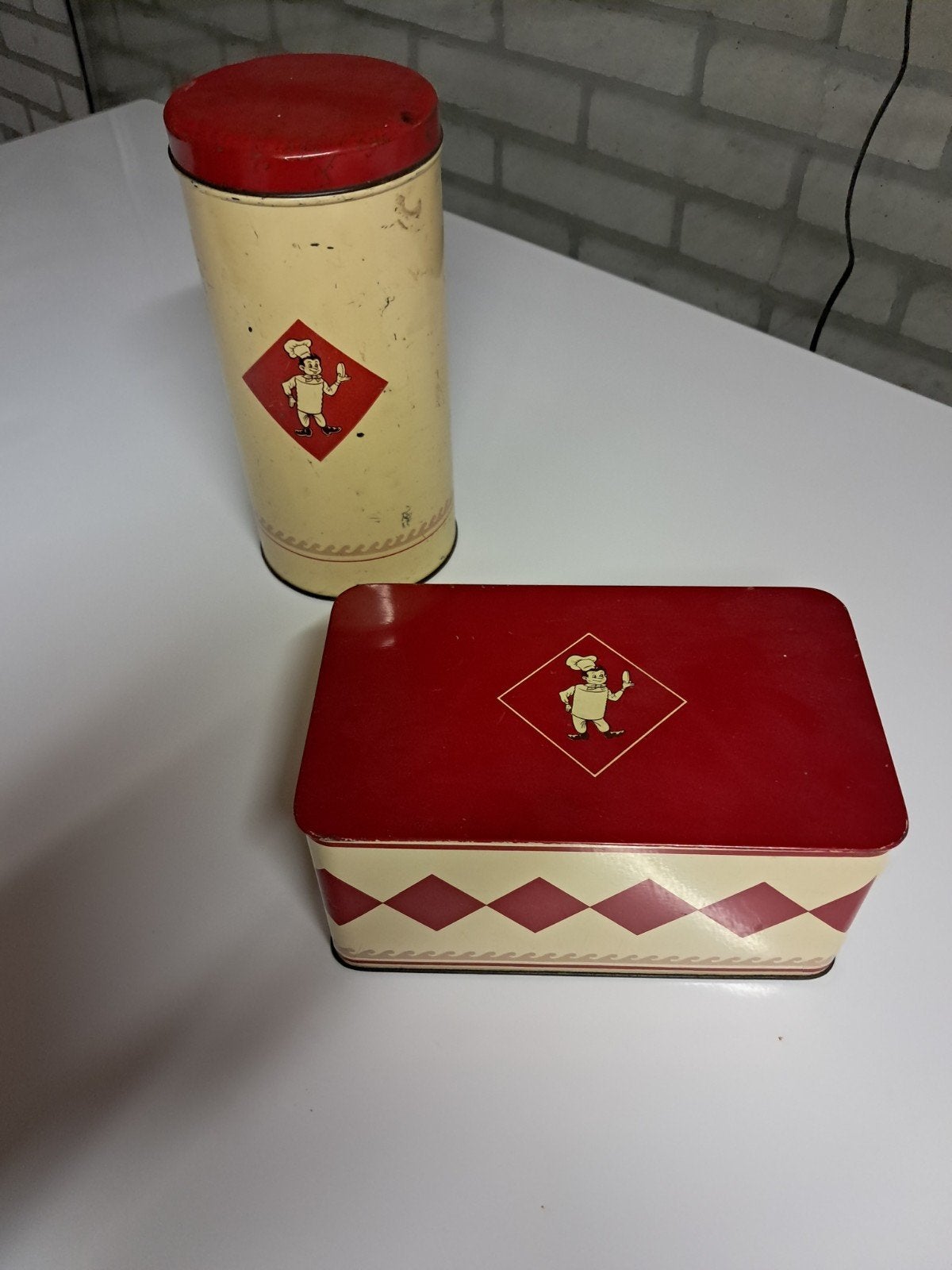 oude leuke Bolletje blikken, Verzamelen, Ophalen, Gebruikt, Overige, Bolletje