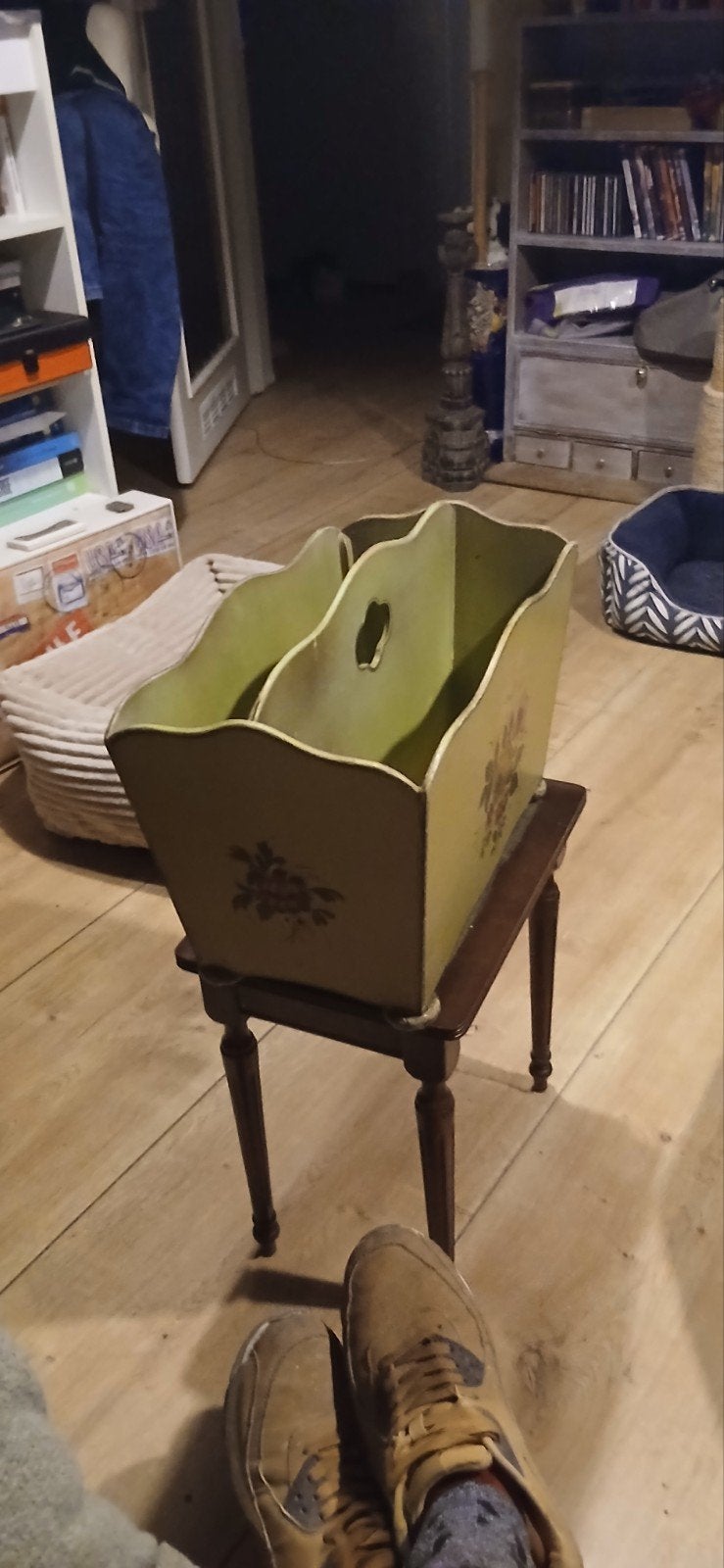 Vintage lectuurbak met bloemenprint, Ophalen