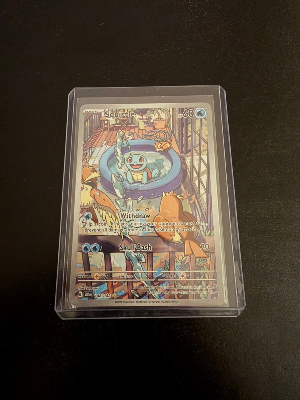 Pokemon Squirtle SCR 148, Hobby en Vrije tijd, Verzamelkaartspellen | Pokémon, Ophalen of Verzenden, Zo goed als nieuw, Losse kaart