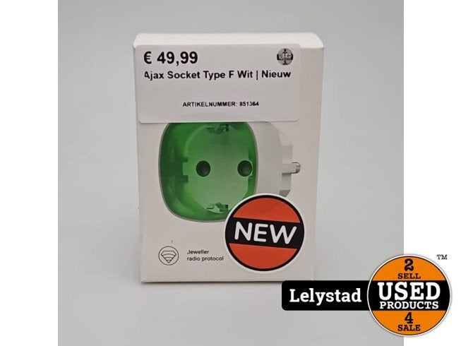 Ajax Socket Type F Wit | Nieuw, Huis en Inrichting, Flex Ltd., Nieuw, https://flex.com/contact-us, Nobelstraat 10, 5807 GA Oostrum LB, Limburg, Nederland