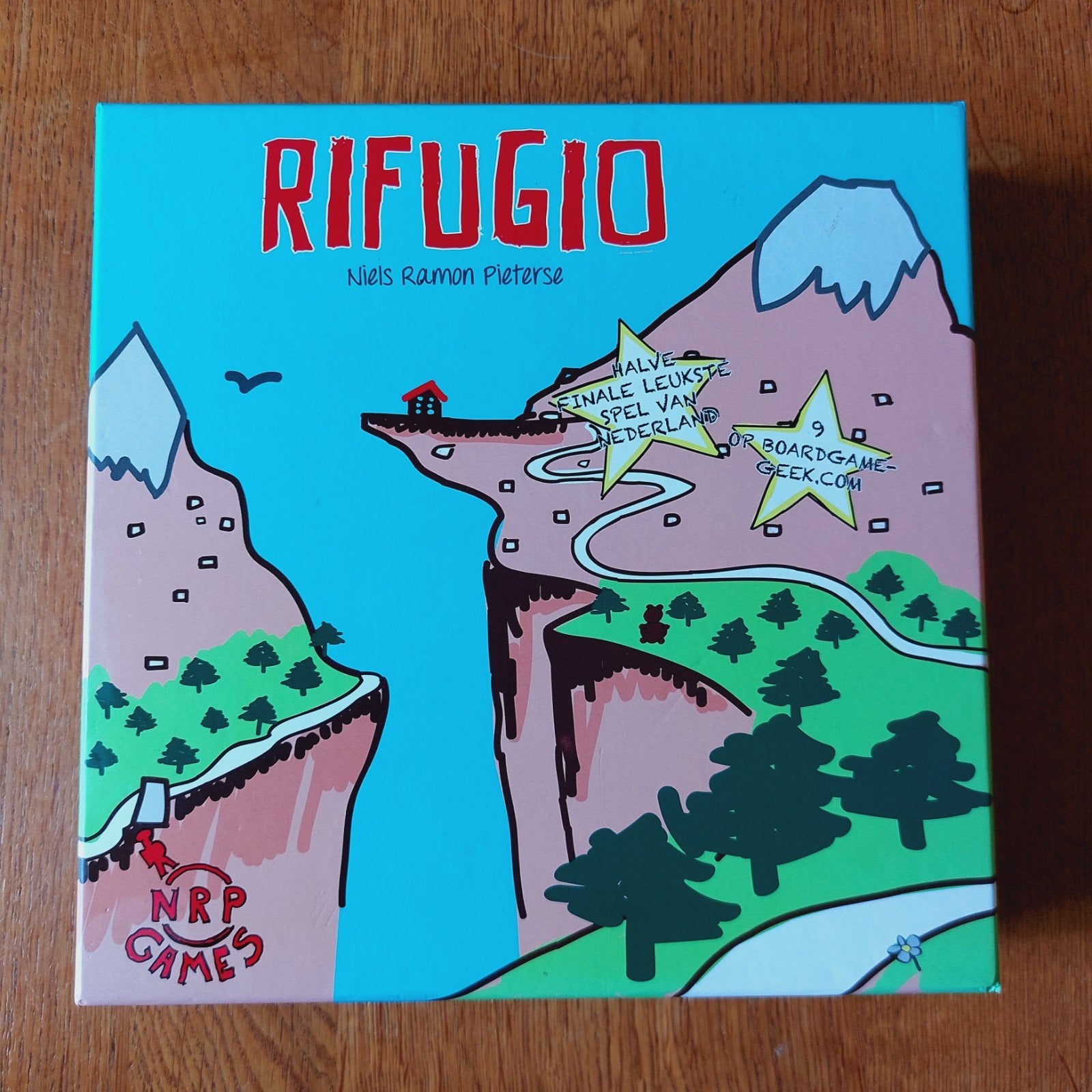 Rifugio: Een avontuurlijk berglandschap bordspel, Een of twee spelers, Ophalen of Verzenden, Zo goed als nieuw, NRP Games