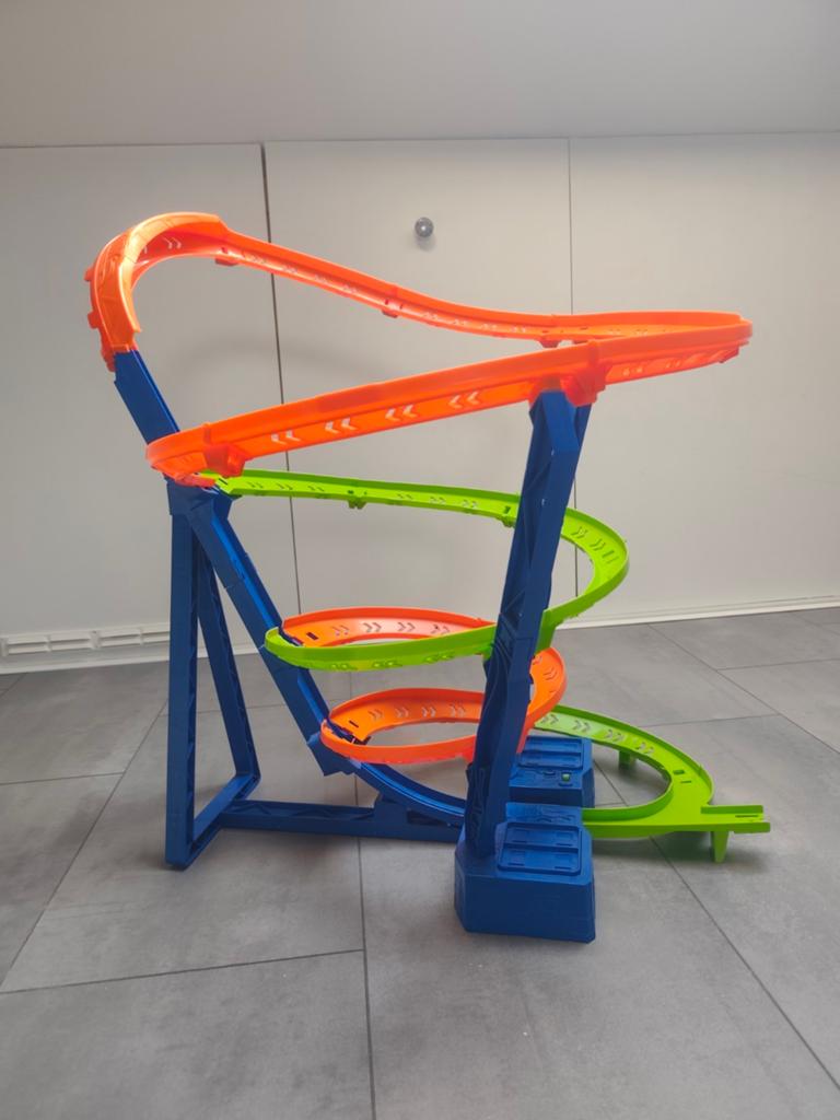 Hot Wheels Action Spiral Speed Crash, Kinderen en Baby's, Speelgoed | Racebanen, Ophalen, Racebaan, Zo goed als nieuw, Hot Wheels