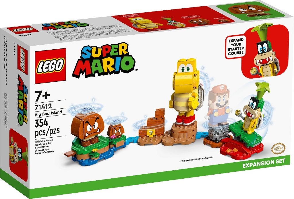 LEGO 71412 Big Bad Island (Super Mario, Expansion Set), Overige thema's, Nieuw, Ophalen of Verzenden, Complete set