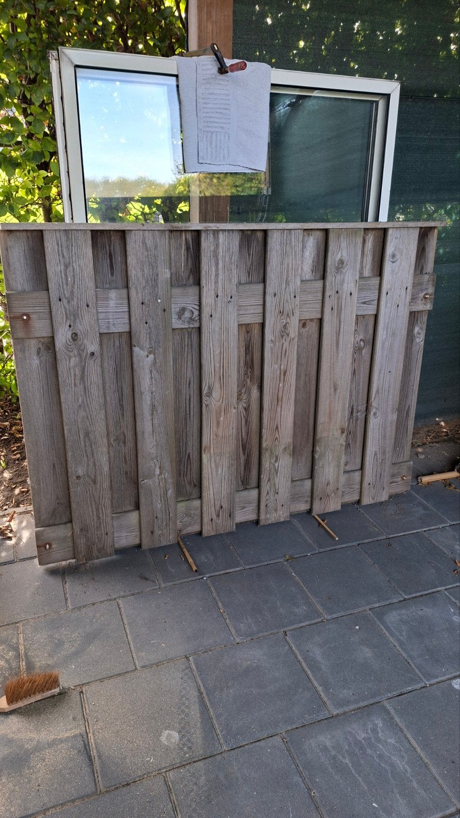 schutting deel 150cm, Tuin en Terras, Ophalen, Hout, Minder dan 3 meter, 1 tot 2 meter