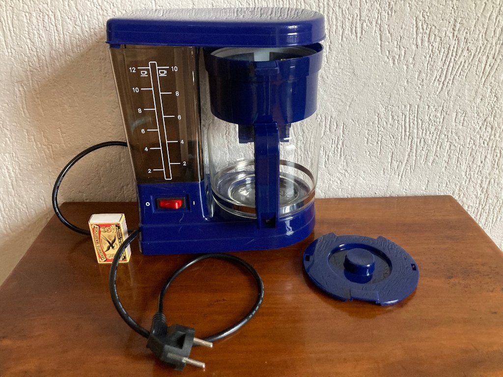 Blauw koffiezetapparaat blauwe filterkoffiezetapparaat, Witgoed en Apparatuur, Koffiezetapparaten, Gebruikt, Overige modellen