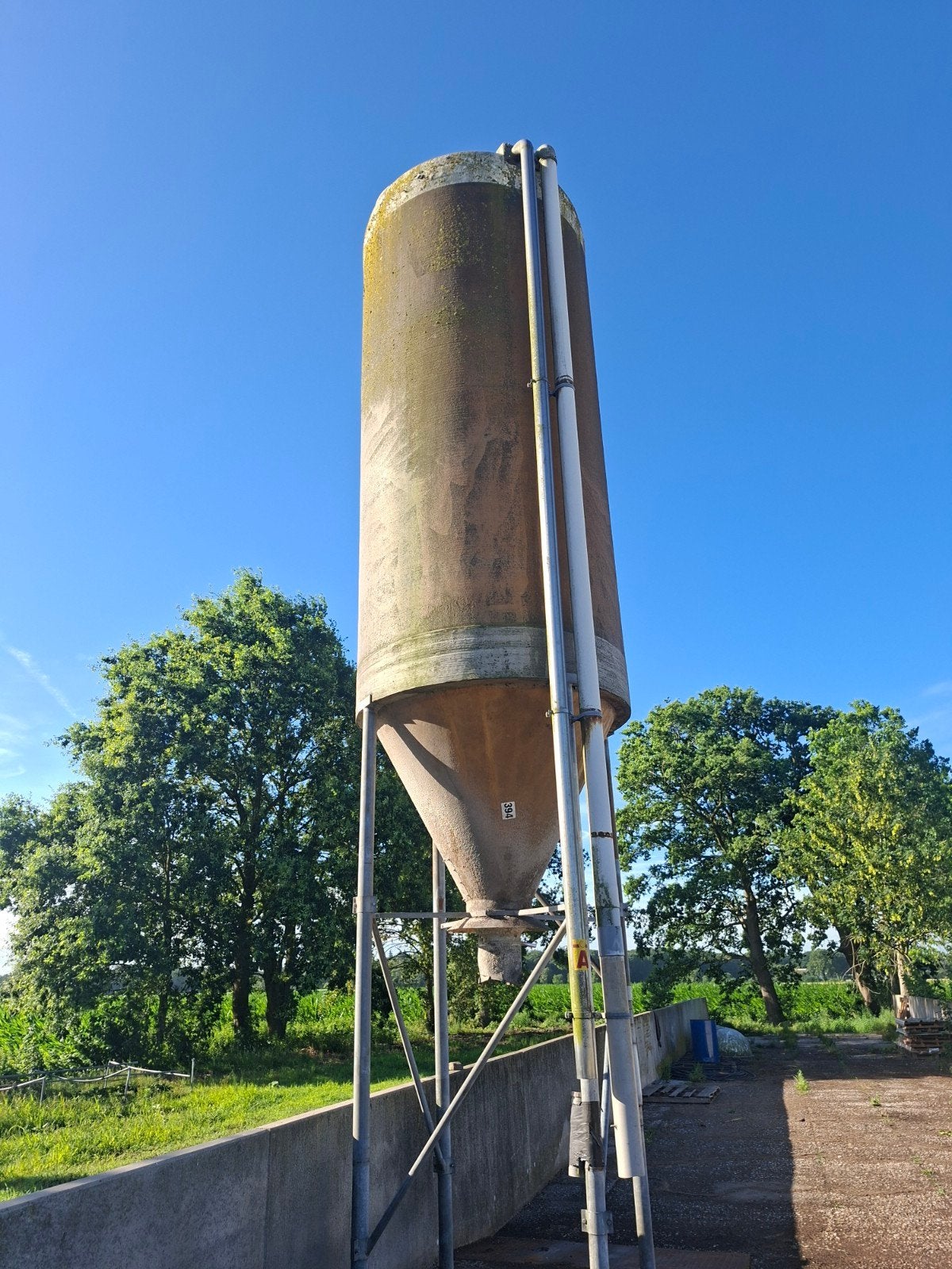 Brok silo, Ophalen, Vee