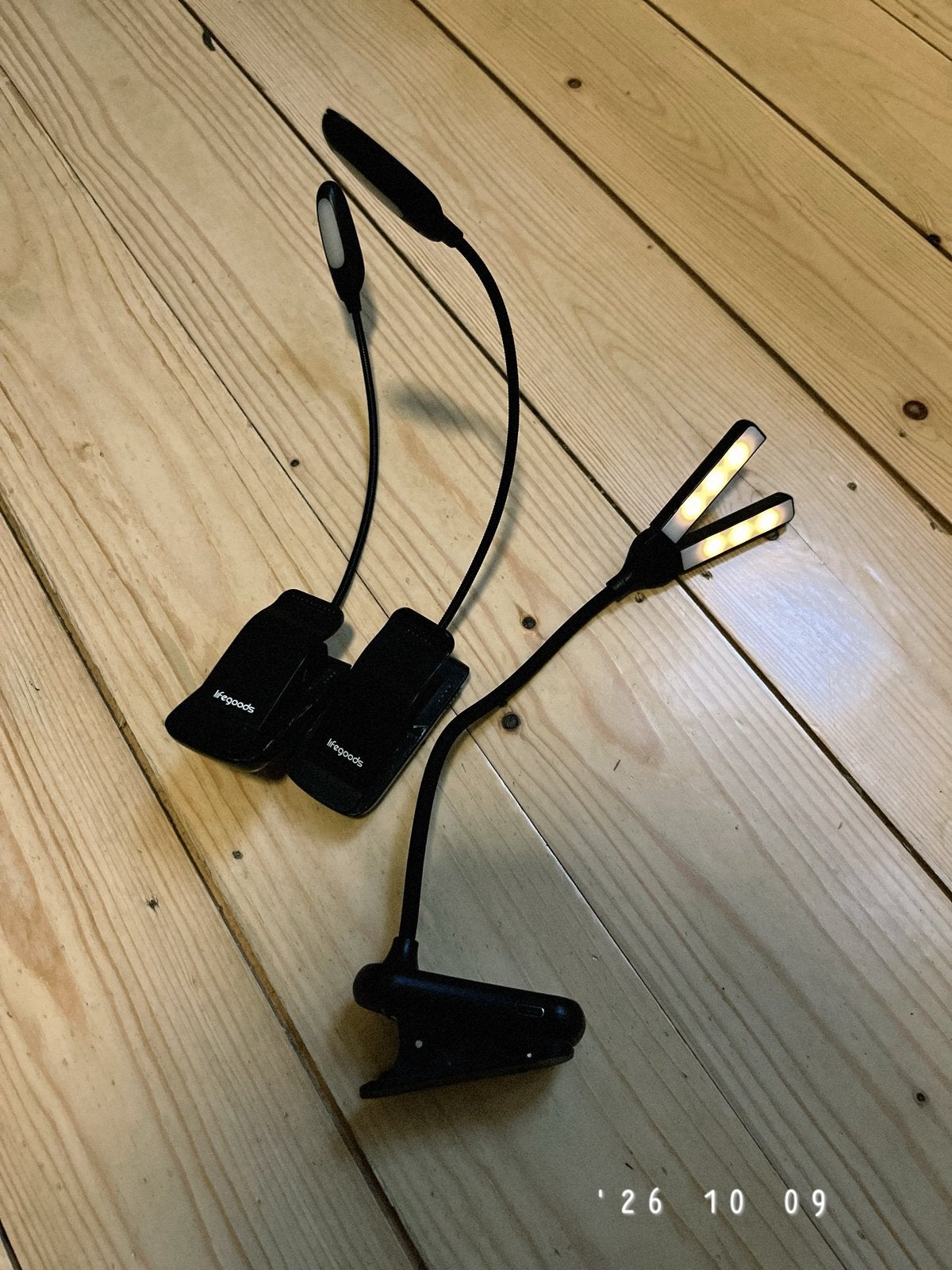 Flexibele LED Leeslampjes met Klem, Dimbaar - Set van 3, Overige merken, Kunststof, Zwart, Overige fittingen