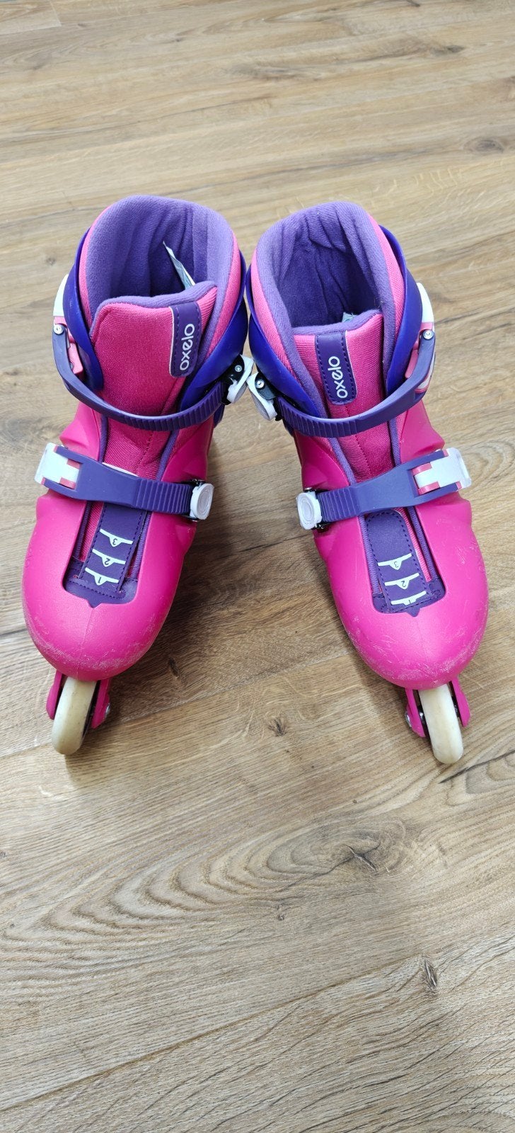 Skeelers Oxelo roze maat 32-34, Ophalen, Gebruikt