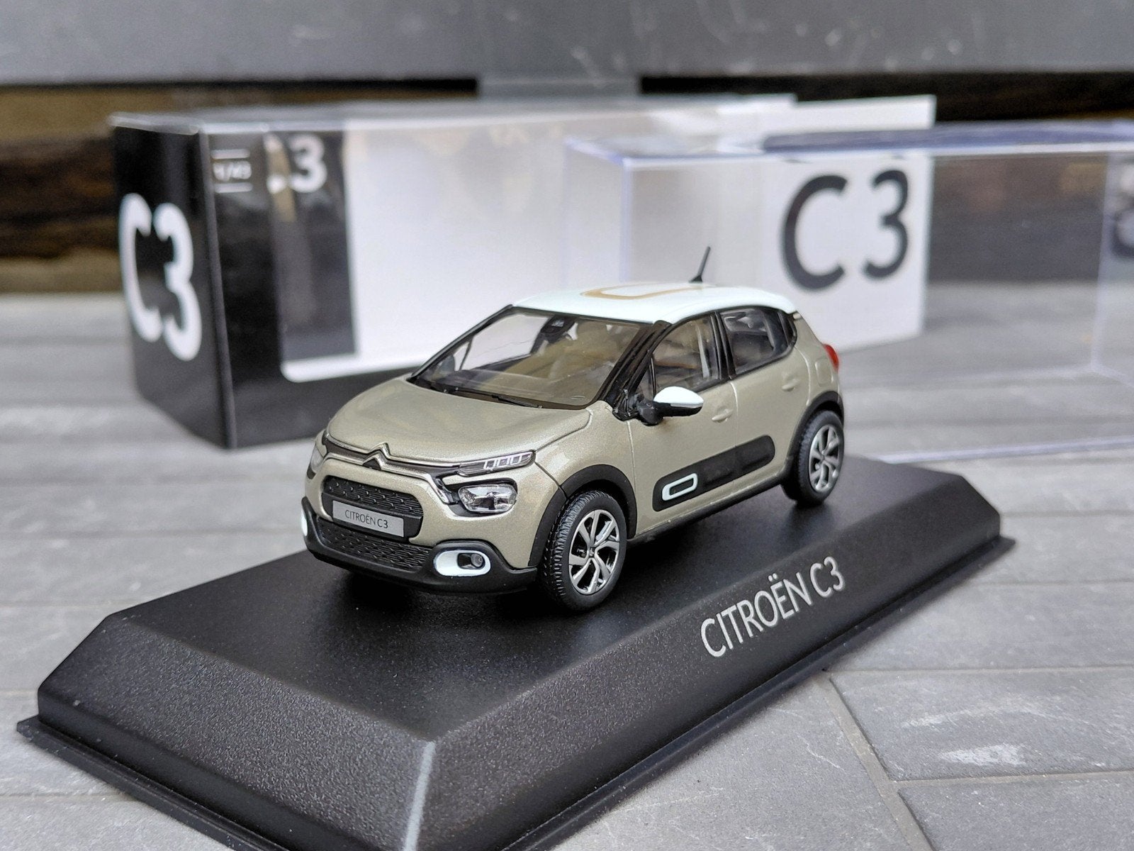 Citroën C3 III ph2 2020-2024 Sable toit Techwood 1/43 Norev, Ophalen of Verzenden, Nieuw, Auto, Norev