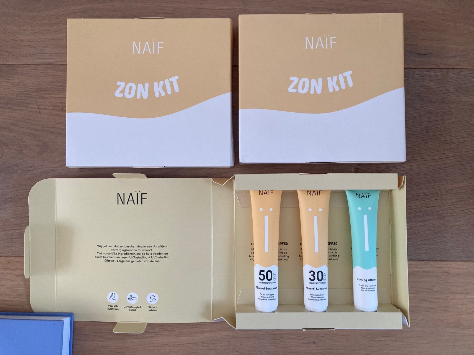 Naïf zon kit  pst 8 euro 3 voor 20 euro, Ophalen of Verzenden, Nieuw, Gehele gezicht, Verzorging