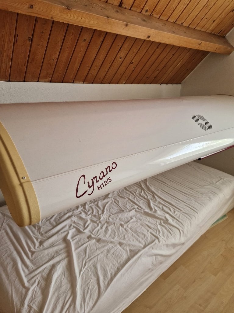 Enkelvoudige zonnebank met gezichtsbruiner, Ophalen, Gebruikt, Gezichtsbruiner, 15 lampen of meer