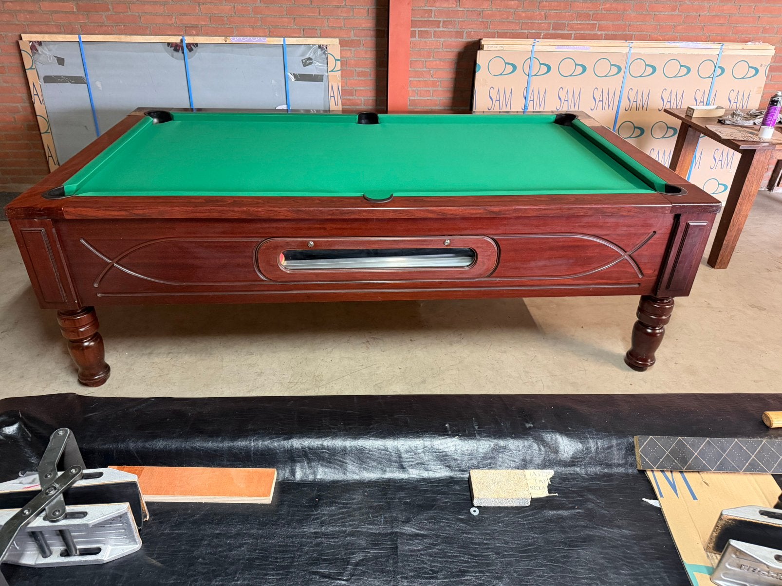 Sam Royal Class 8 ft pooltafel muntinworp poolbiljart, Ophalen, Zo goed als nieuw, Pooltafel