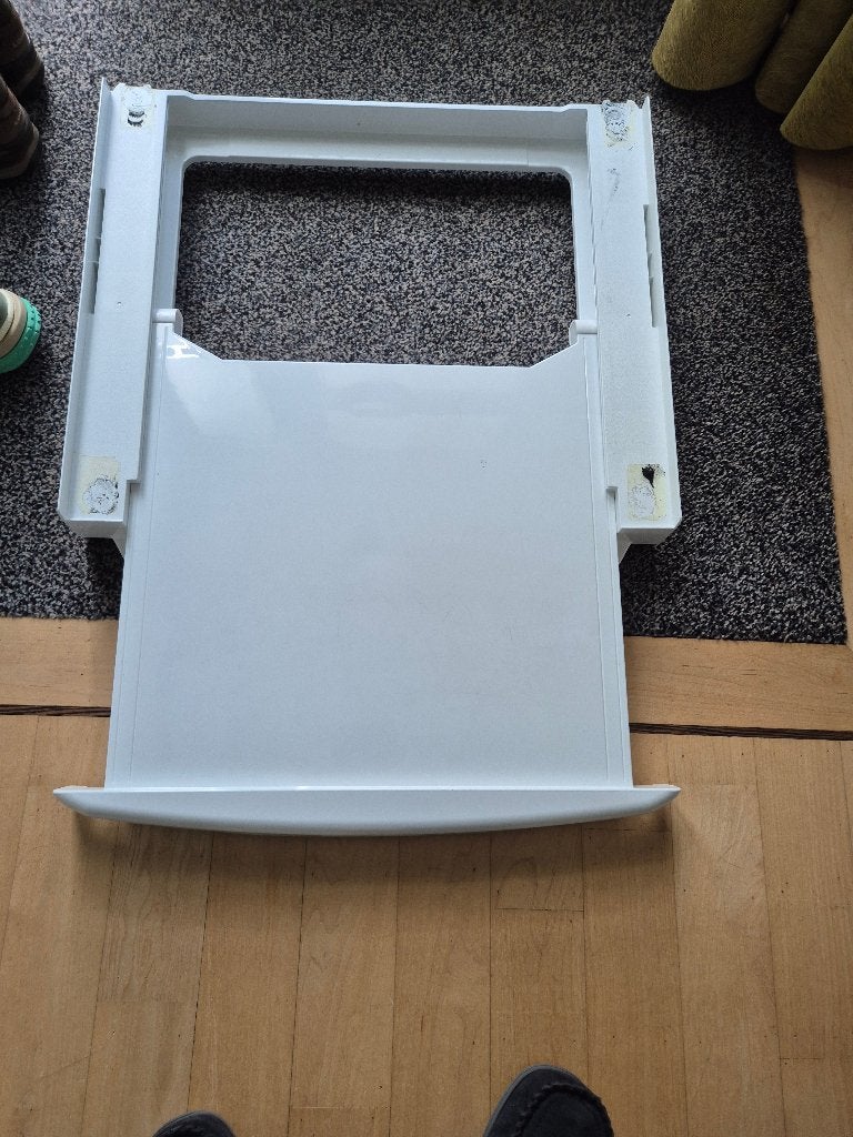 Koppelstuk wasmachine & droger met uittrekblad, Ophalen, Gebruikt