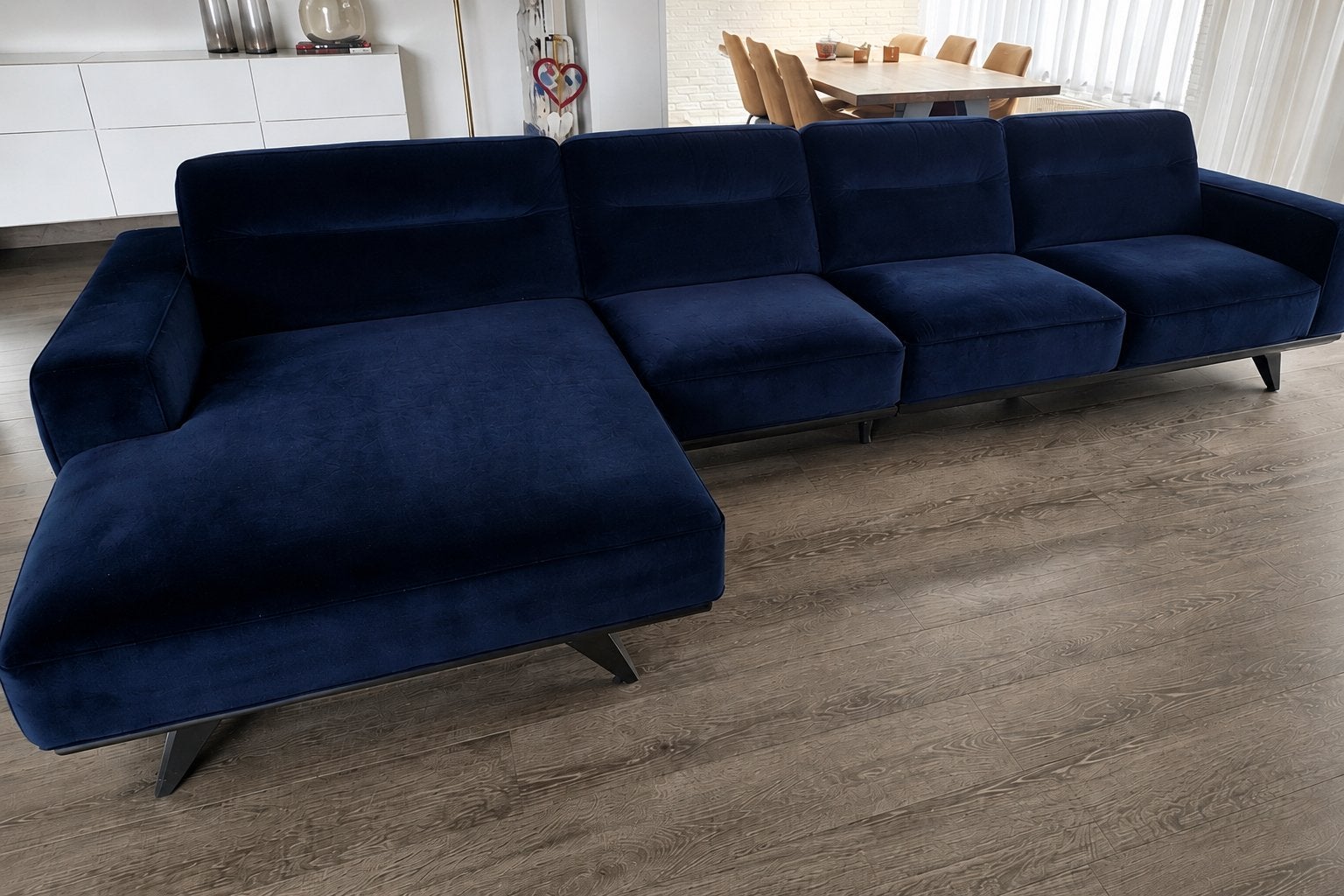 Natuzzi designbank met bijpassende fauteuil, Ophalen, Zo goed als nieuw, Stof
