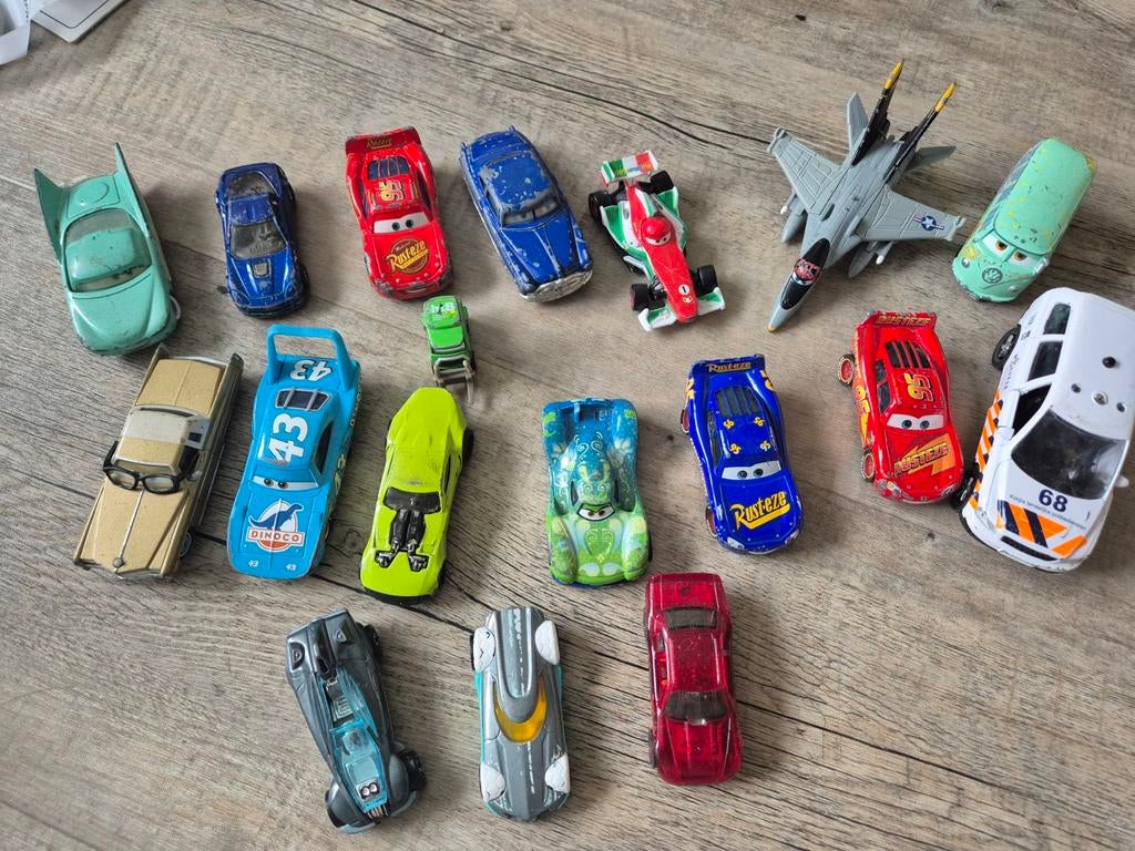 Metalen speelgoedauto's en vliegtuig - Diverse modellen, Ophalen of Verzenden, Gebruikt, Overige typen