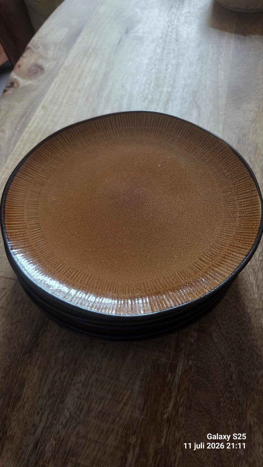 Servies Azur Ceramics: borden en schaaltjes, Huis en Inrichting, Keuken | Servies, Zo goed als nieuw, Bord(en), Overige stijlen
