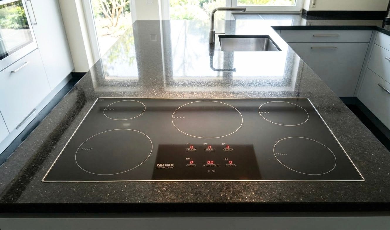 Miele KM5993 inductie kookplaat 93 cm 5 kookzones ZGAN, Ophalen, Zo goed als nieuw, Inbouw, Inductie