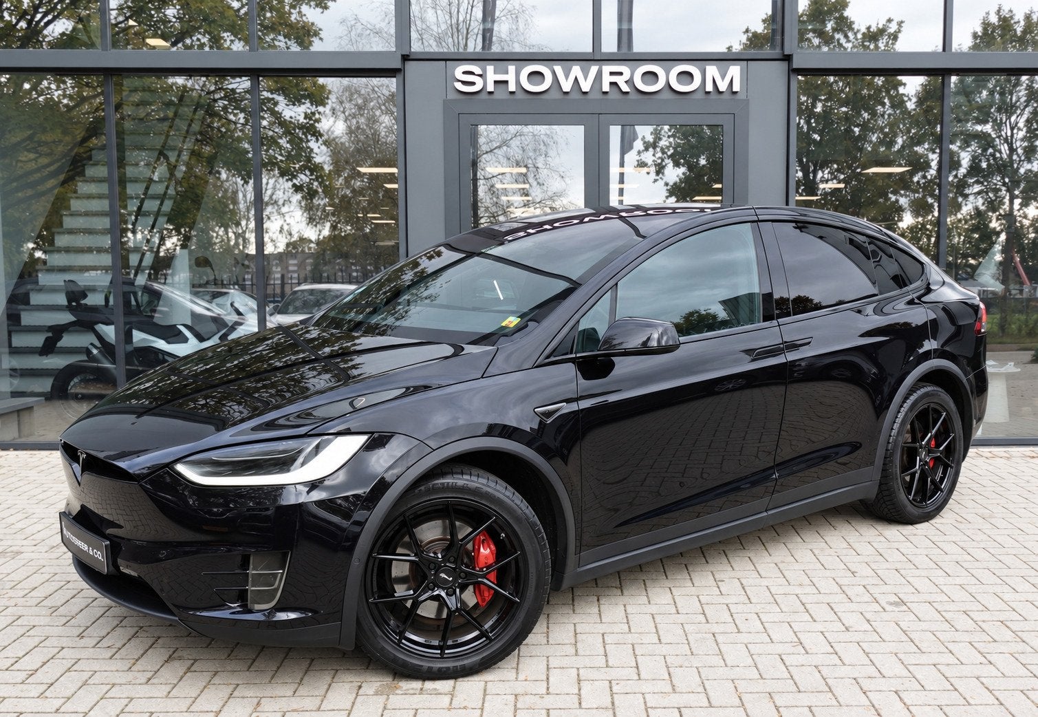 Tesla Model X 100D 7P SC01 FREE SUPERCHARGE VOL, Auto's, Automaat, Model X, Zwart, 124 €/maand