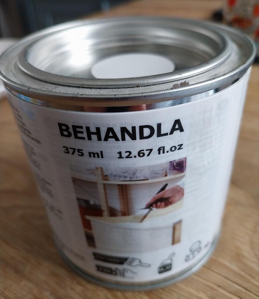 IKEA BEHANDLA Houtglazuur 375 ml Wit Nieuw, Ophalen of Verzenden, Nieuw, Wit