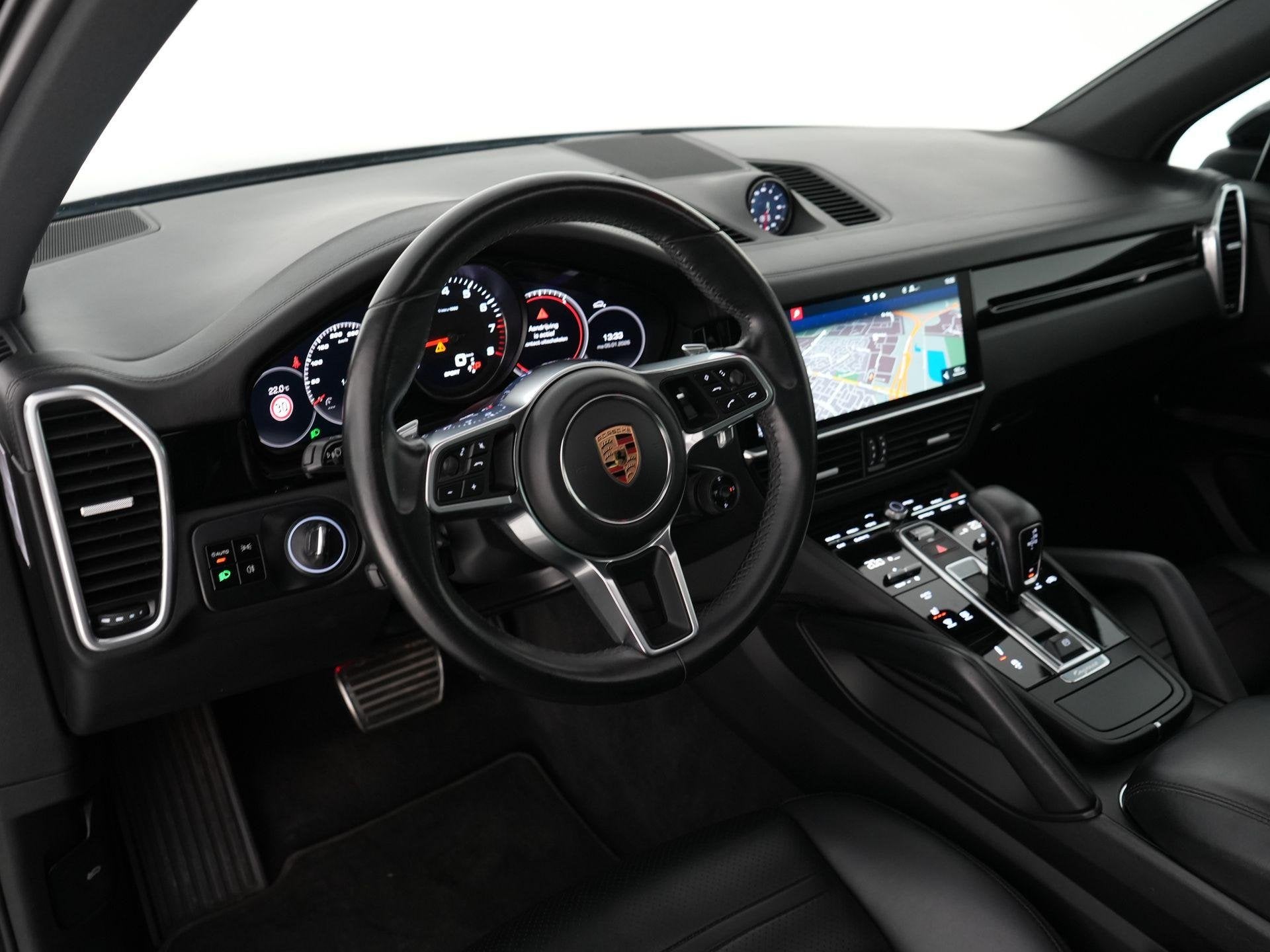 Porsche Cayenne S 2.9 440pk |pano|sport chrono|stoelverwarmi, Auto's, Automaat, Cayenne, Gebruikt, Zwart