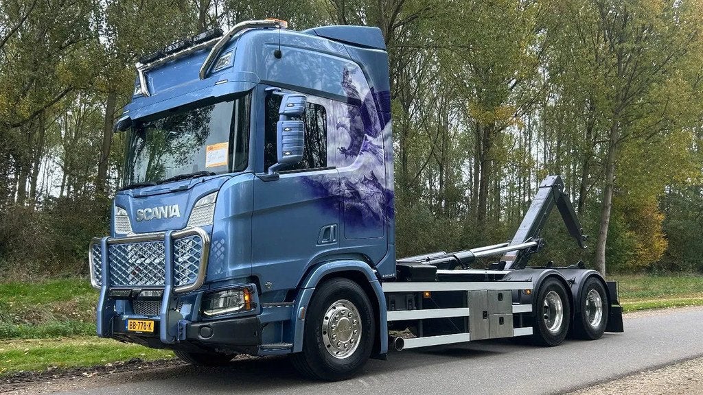 Scania R660 V8 HIAB 30 Ton | Full air | Retarder | alcoa | b, Auto's, Vrachtwagens, Achterwielaandrijving, Euro 6, Scania, Diesel