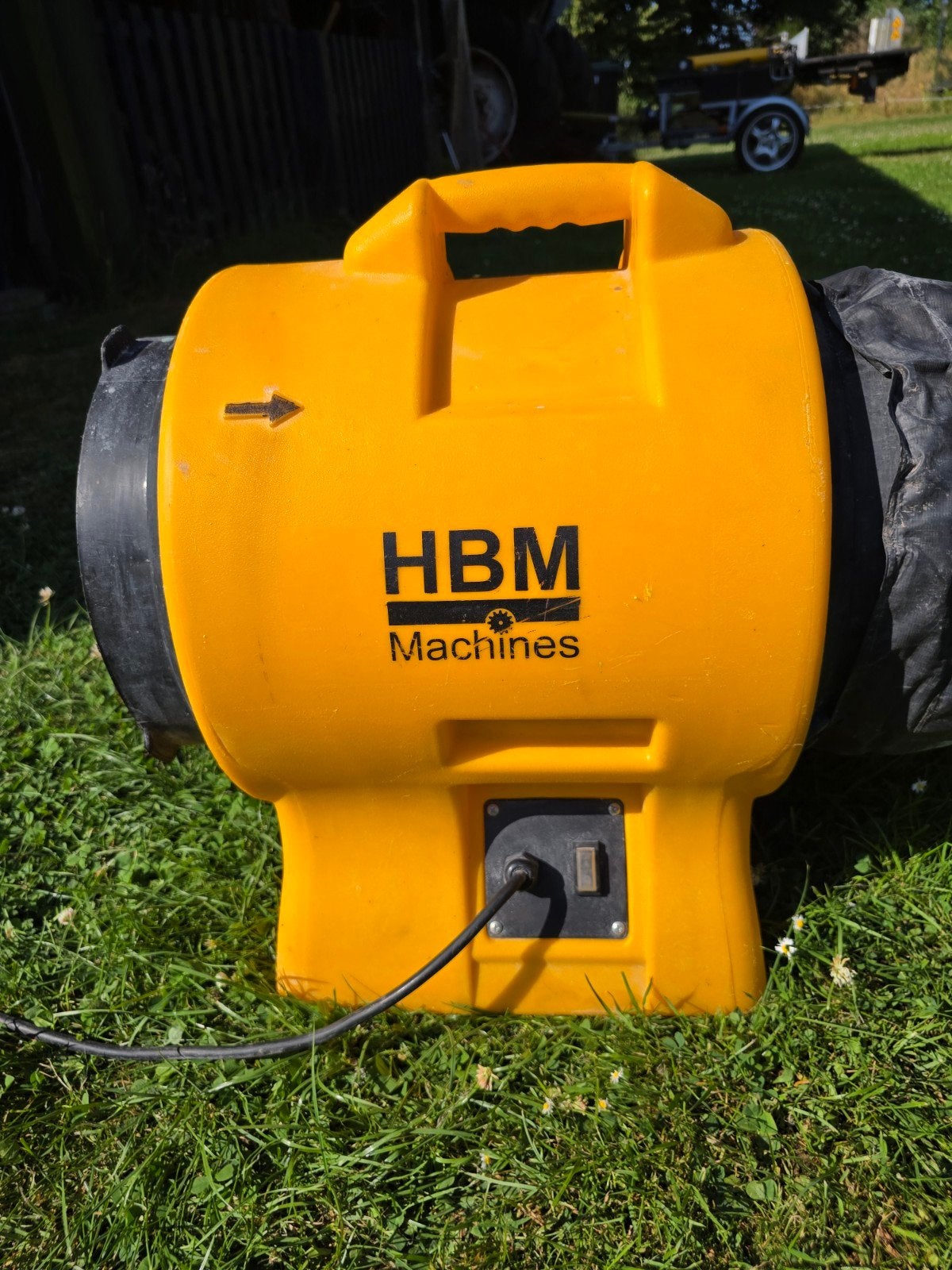 HBM Machines Ventilator met Afzuigslangen, Ophalen, Zo goed als nieuw, Ventilator en Afzuiger