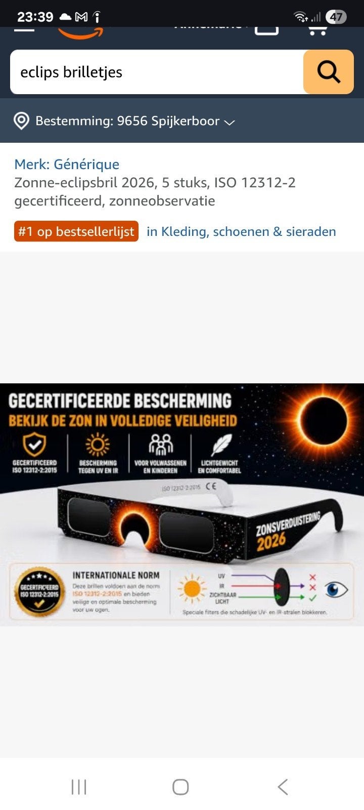 1 eclips bril met keurmerk, Eén persoon, Kortingsbon