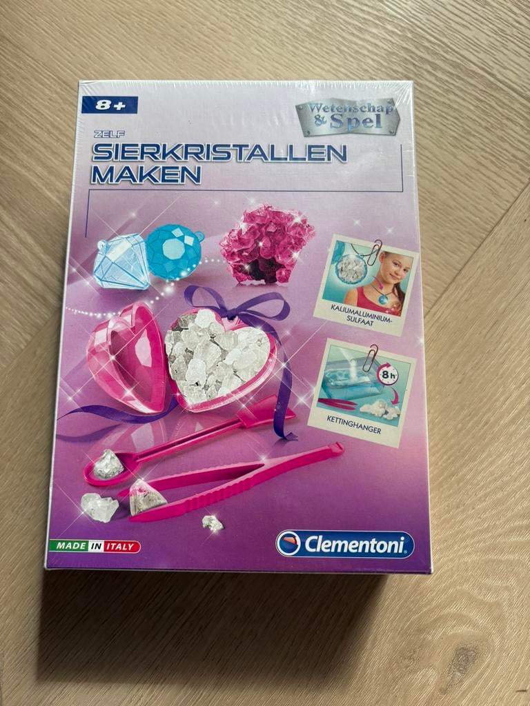Clementoni wetenschap&spel sierkristallen maken nieuw, Ophalen of Verzenden, Nieuw, Ontdekken