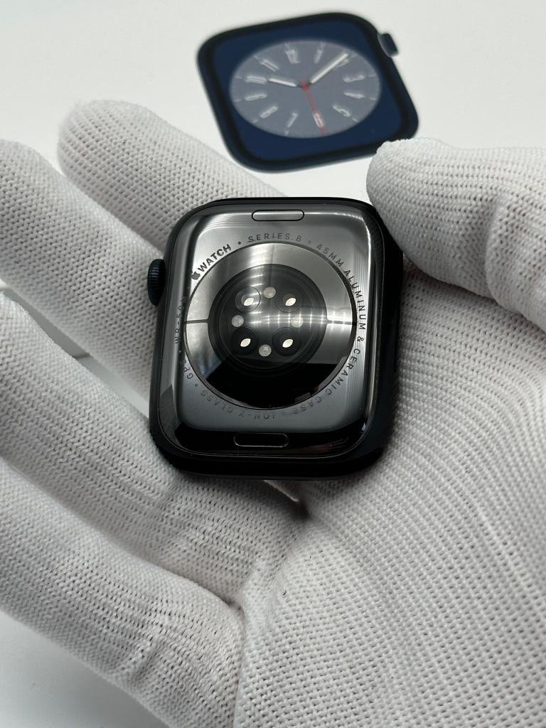 Apple Watch Series 8 | 45mm | Midnight | Topstaat | Garantie, Gebruikt, Apple Inc., Zwart, IOS
