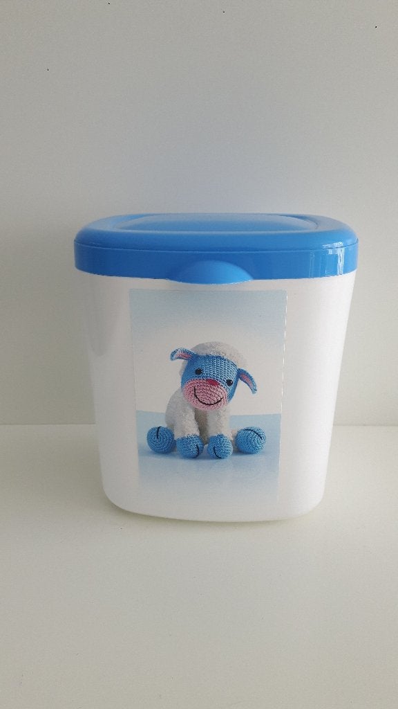 Bewaarblik voor babyvoeding met schattig lammetje, Ophalen of Verzenden, Nieuw, Bewaarbakje, Overige merken