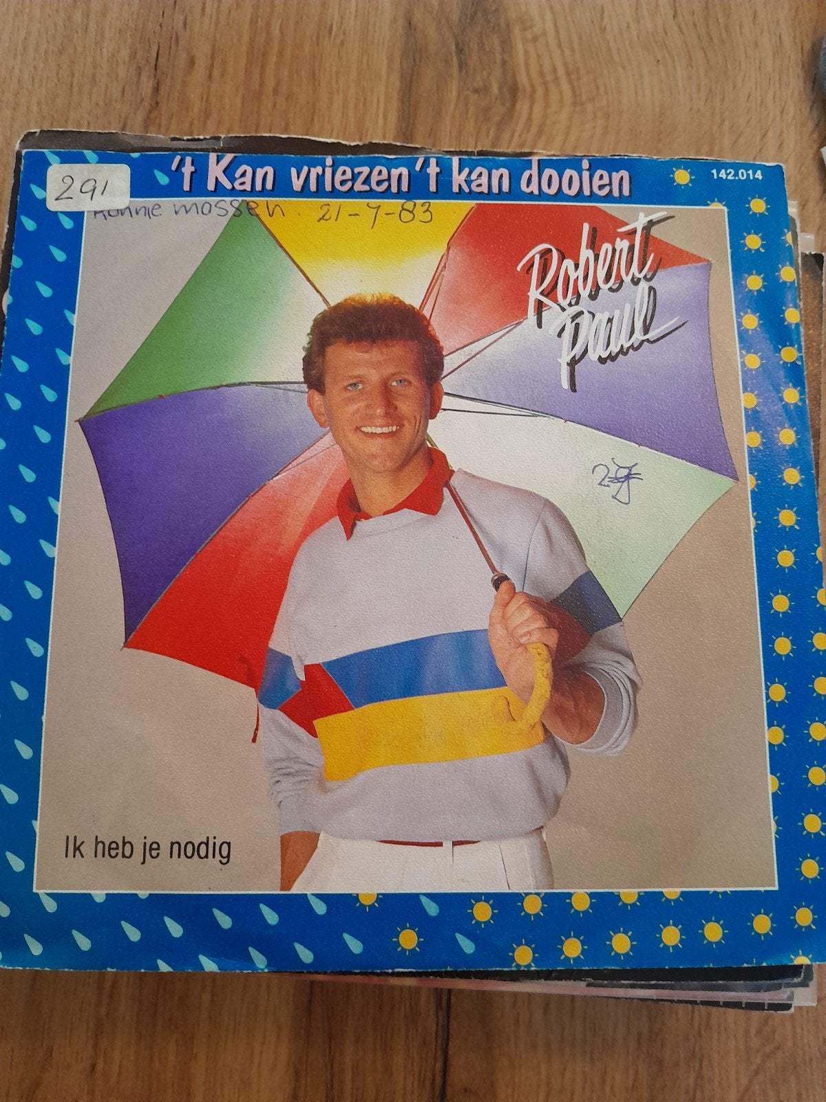 robert paul 7inch, t kan vriezen ,t kan dooien, Ophalen of Verzenden, Zo goed als nieuw, Pop