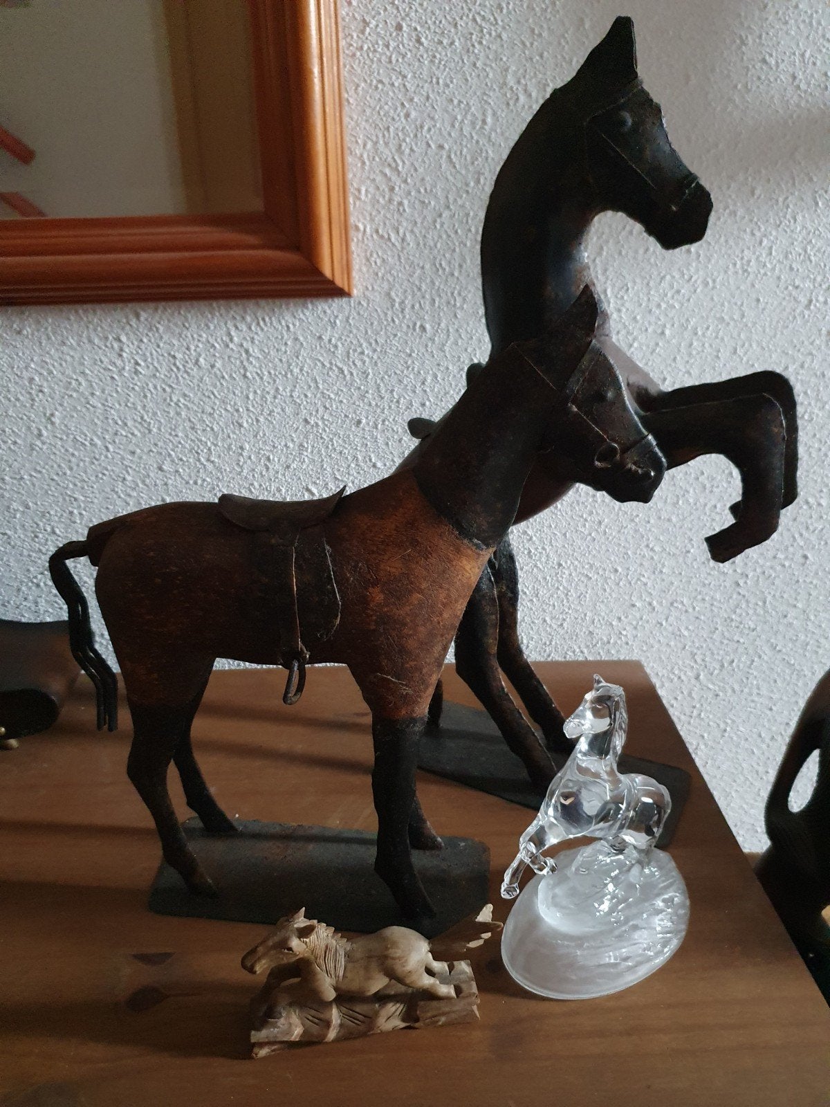 4 x Paarden beelden, Ophalen of Verzenden, Overige materialen, Beeld
