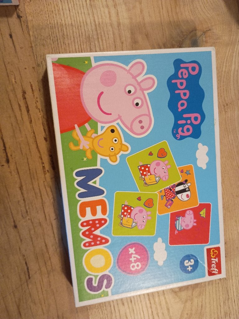 Memorie en 3 puzzels van Peppa pig, Ophalen, 10 tot 50 stukjes, Gebruikt, 4 tot 6 jaar