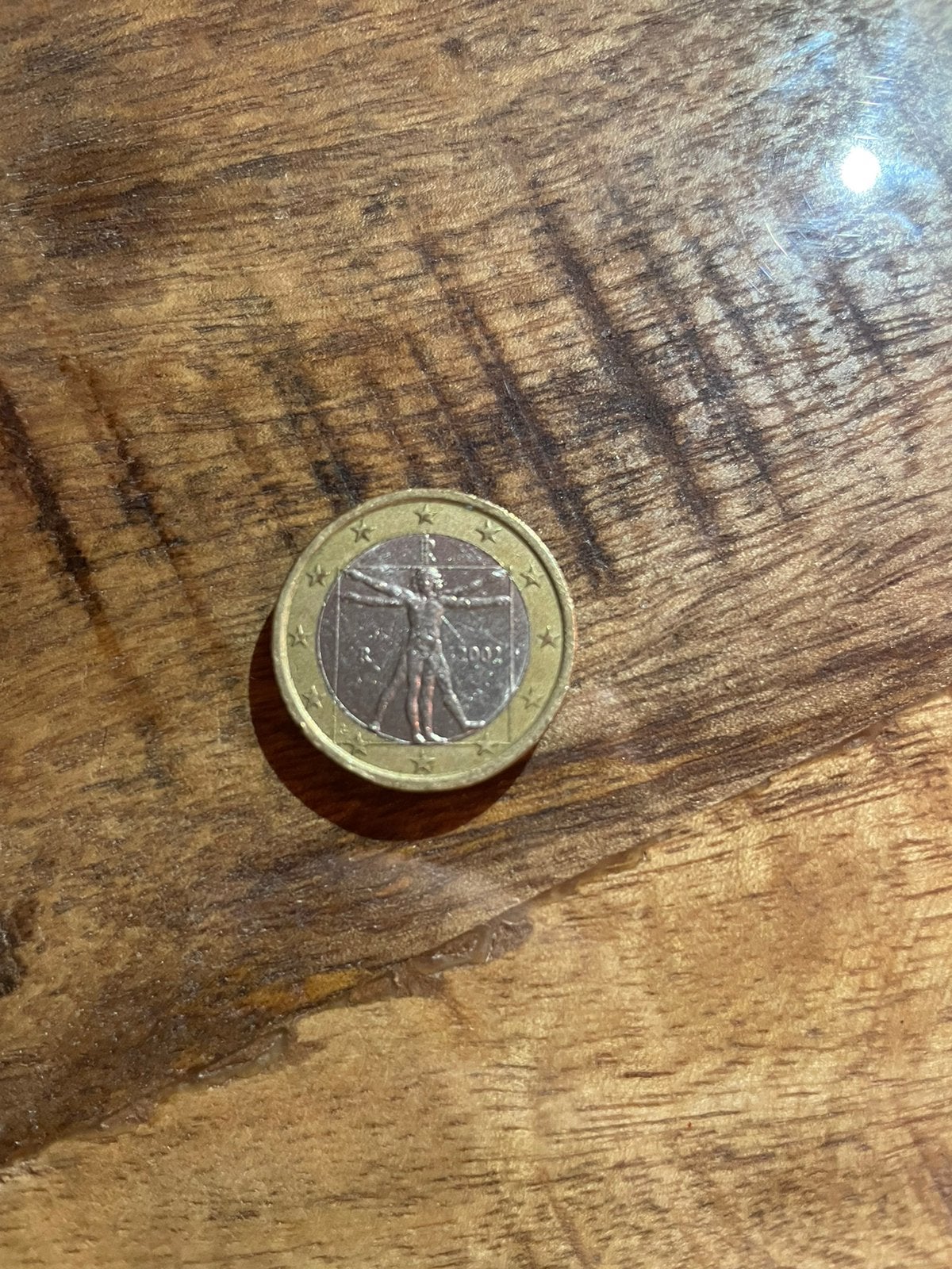 1 euromunt Italië leonardo da vinci 2002 zeldzaam/speciaal, Ophalen of Verzenden, Italië, 2 euro