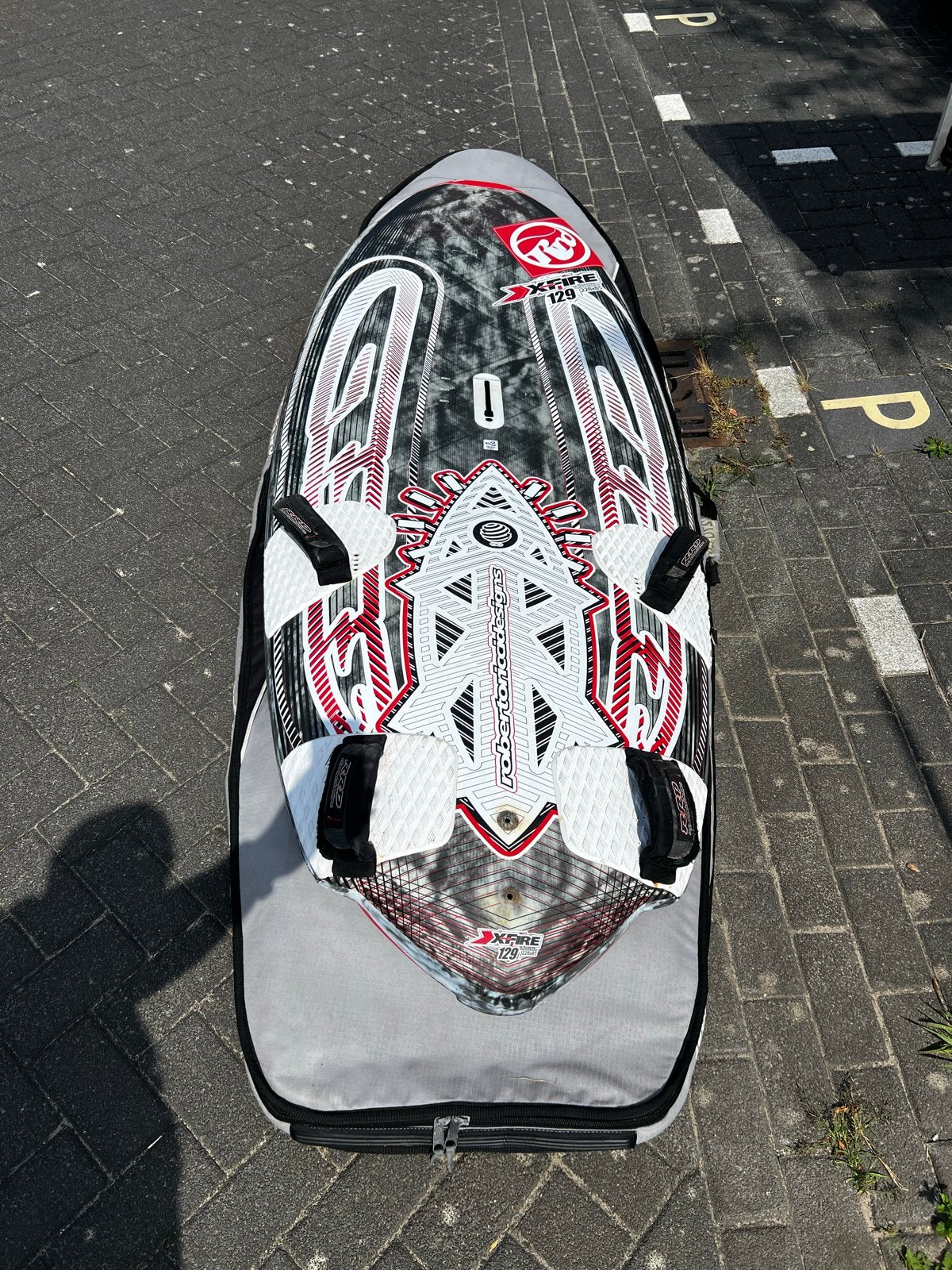 RRD X-Fire 129 Limited Edition Windsurfboard, Met voetbanden, Gebruikt, Minder dan 250 cm, RRD
